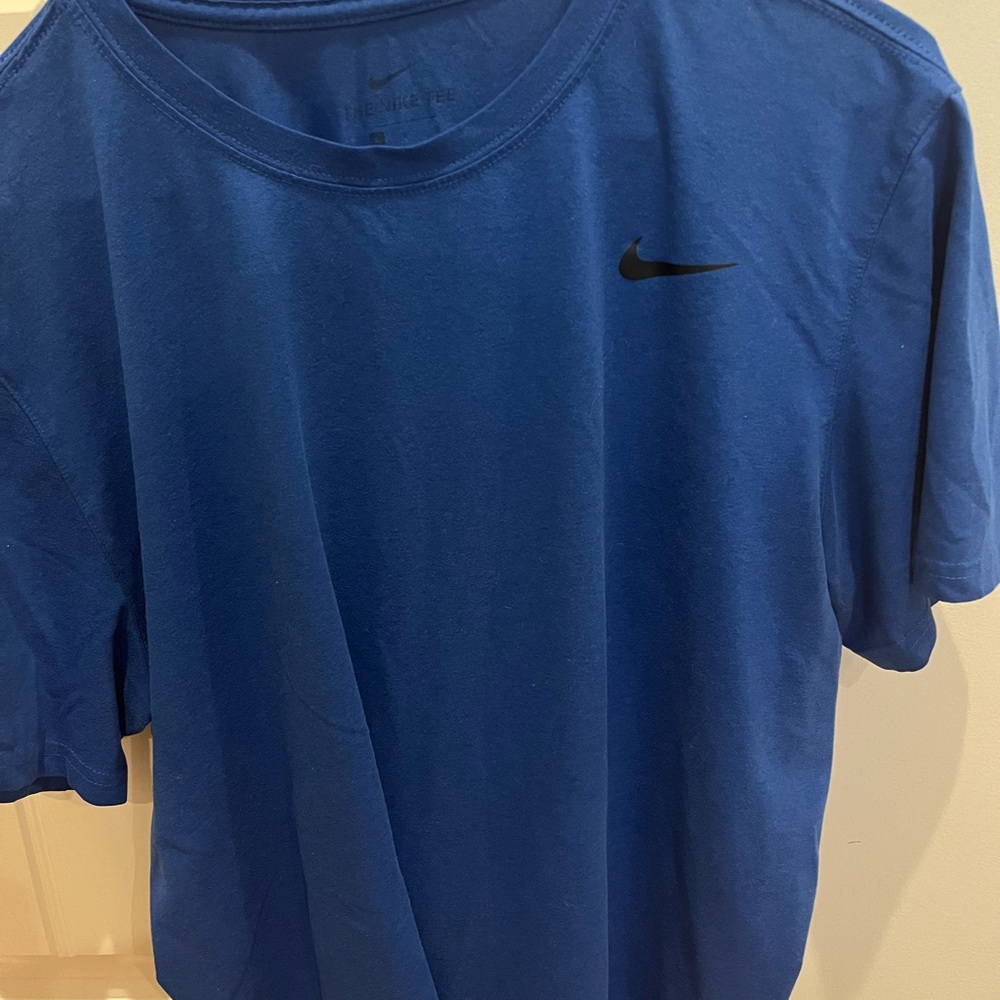 Men’s Nike Dri-Fit Tee. Size large, blue. Make offer and I’ll ship same day.